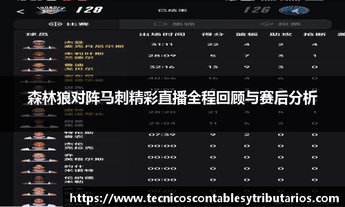森林狼对阵马刺精彩直播全程回顾与赛后分析